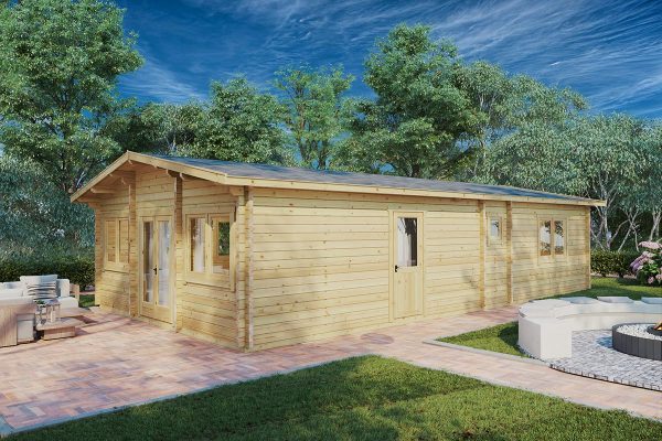 Two bedroom large log cabin "Valencia" | G0262