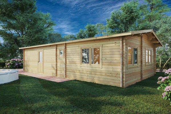 Two bedroom large log cabin "Valencia" | G0262
