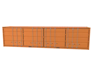 Container con abertura lateral 40pies  HC Open Side con 2 puertas