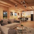 Casa de madera con tres dormitorios Holiday L / 96 m² / 18x7m /