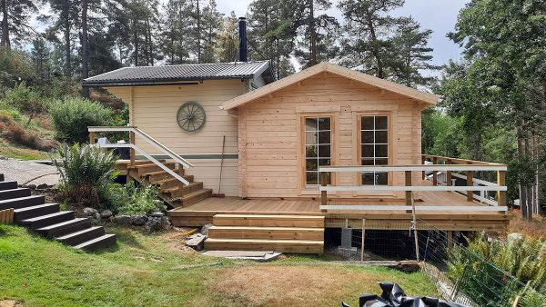 Wooden Lodge with Bathroom Sweden A 23m2 / 6 x 4 m / 70mm Wooden Lodge with Bathroom Sweden A 23m2 / 6 x 4 m / 70mm