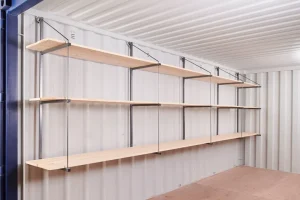 Estanterías para contenedores (soportes de montaje rápido) 2 bahías