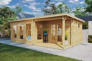 Casa de madera  22m² | 70mm | 7x4m